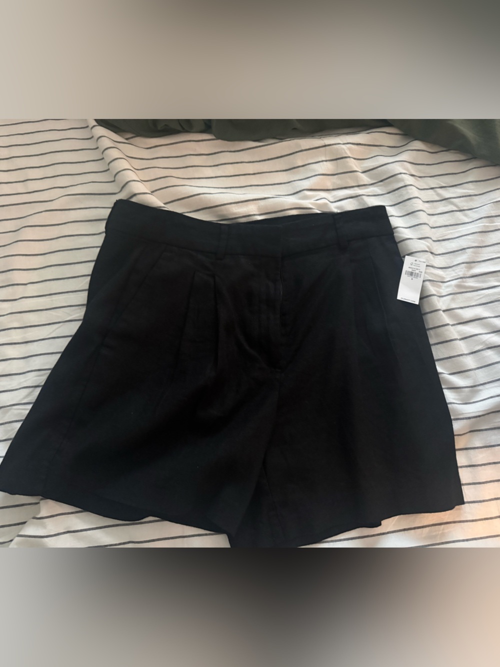 Old Navy Black Tailored High-Rise Shorts